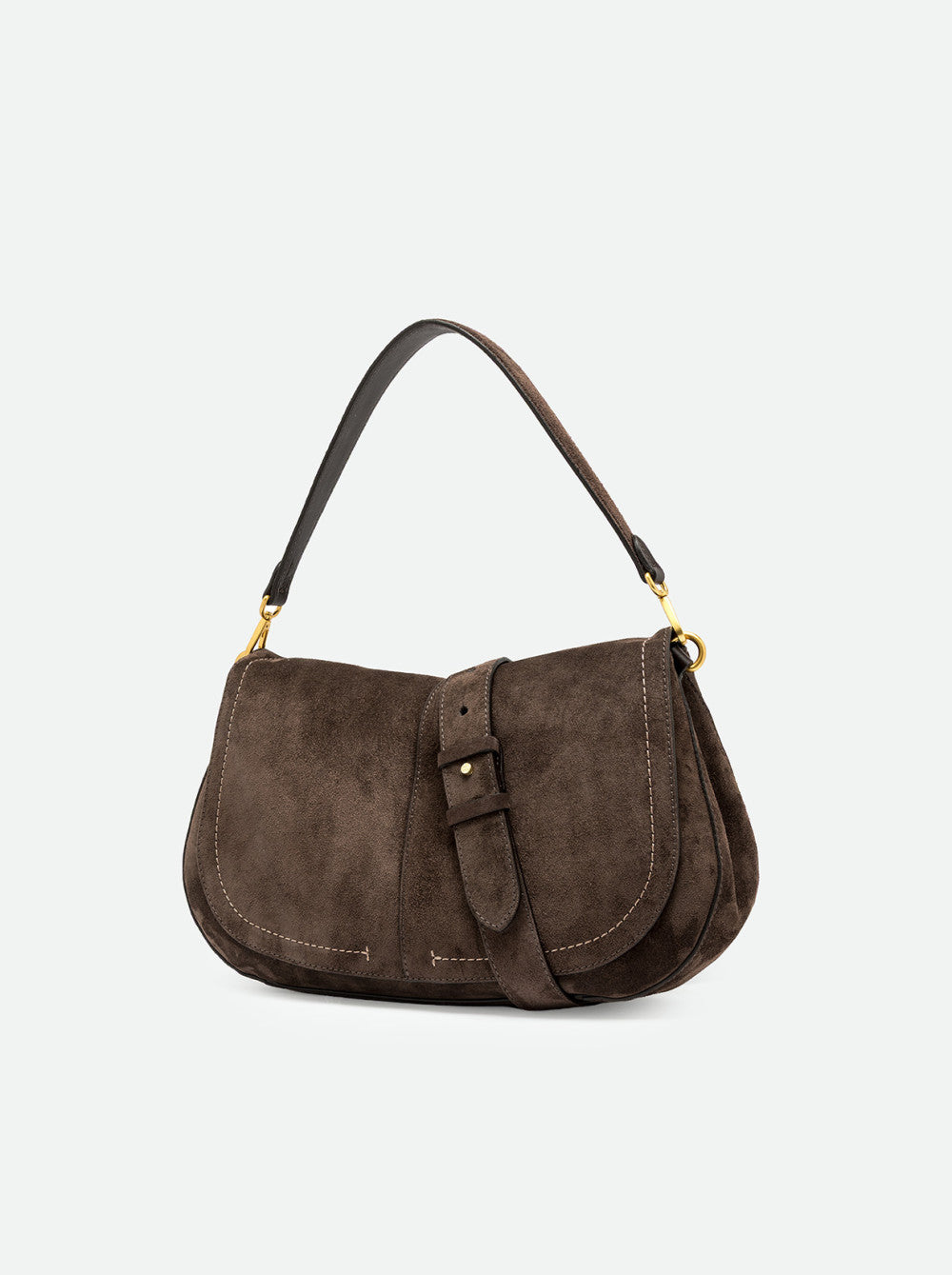 Gianni Chiarini Helena Round Borsa Grande in Pelle Scamosciata