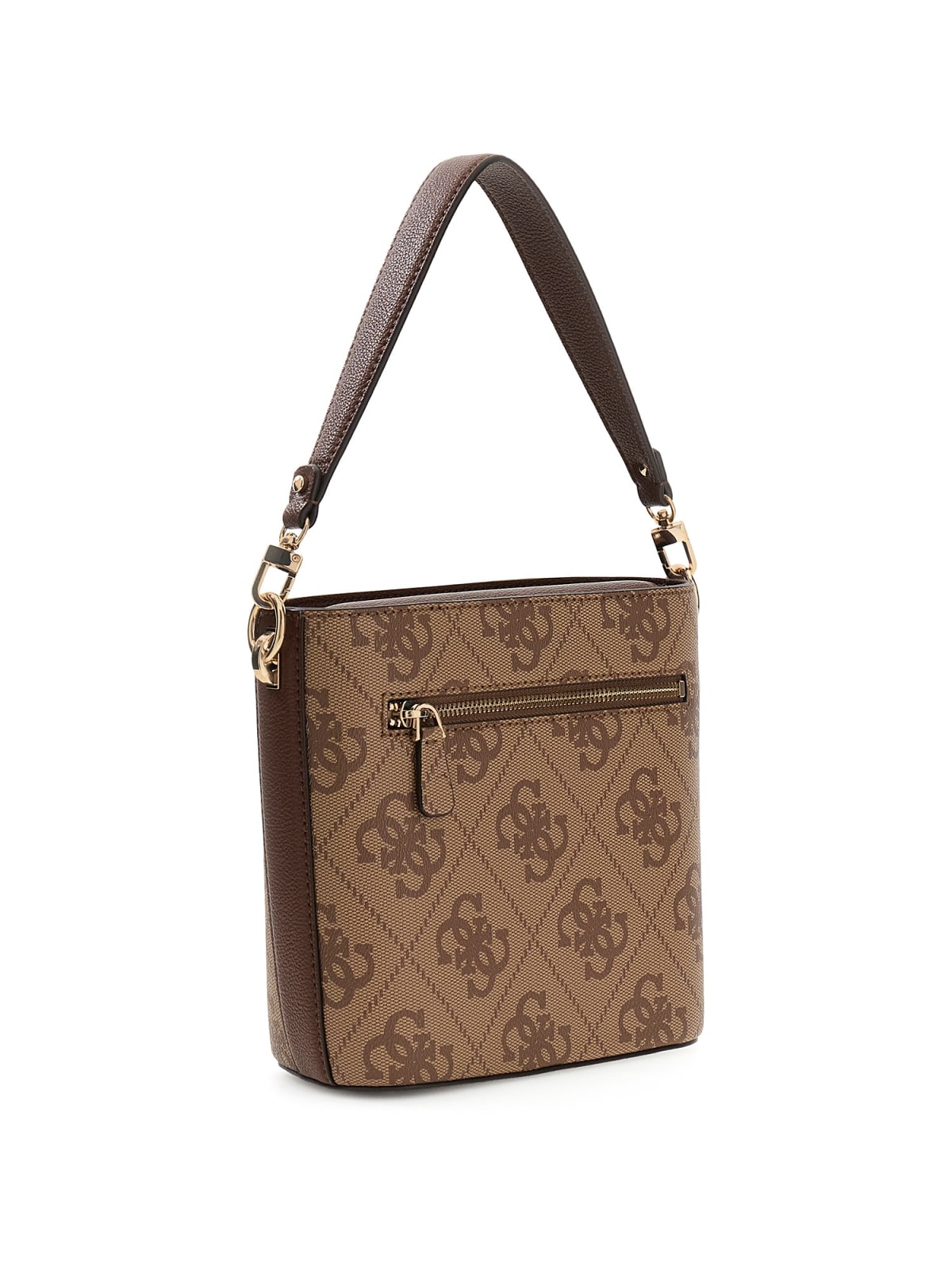 Borsa a mano Guess donna con stampa logo all over e tracolla removibile