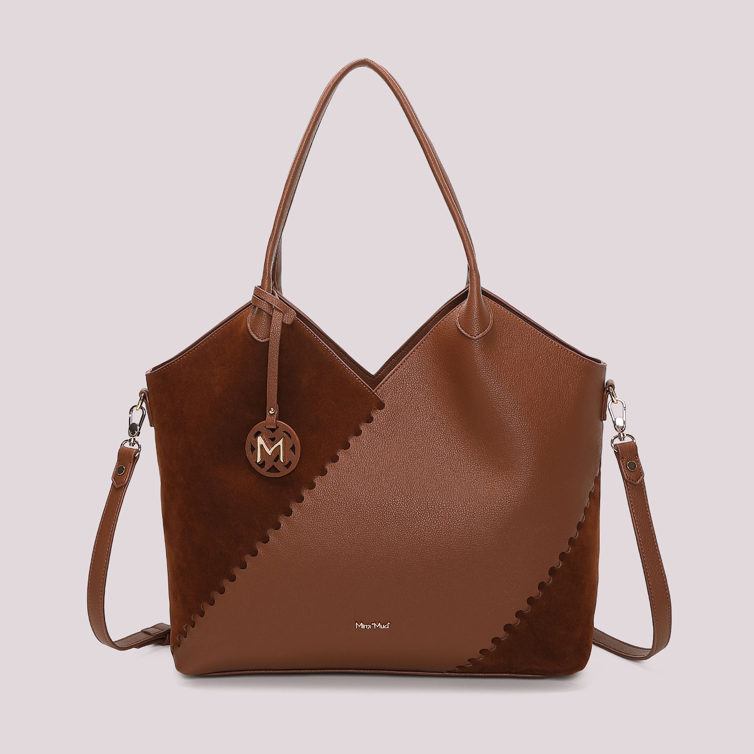 Borsa Shopping Donna Mimi Mua con Patch Diagonale