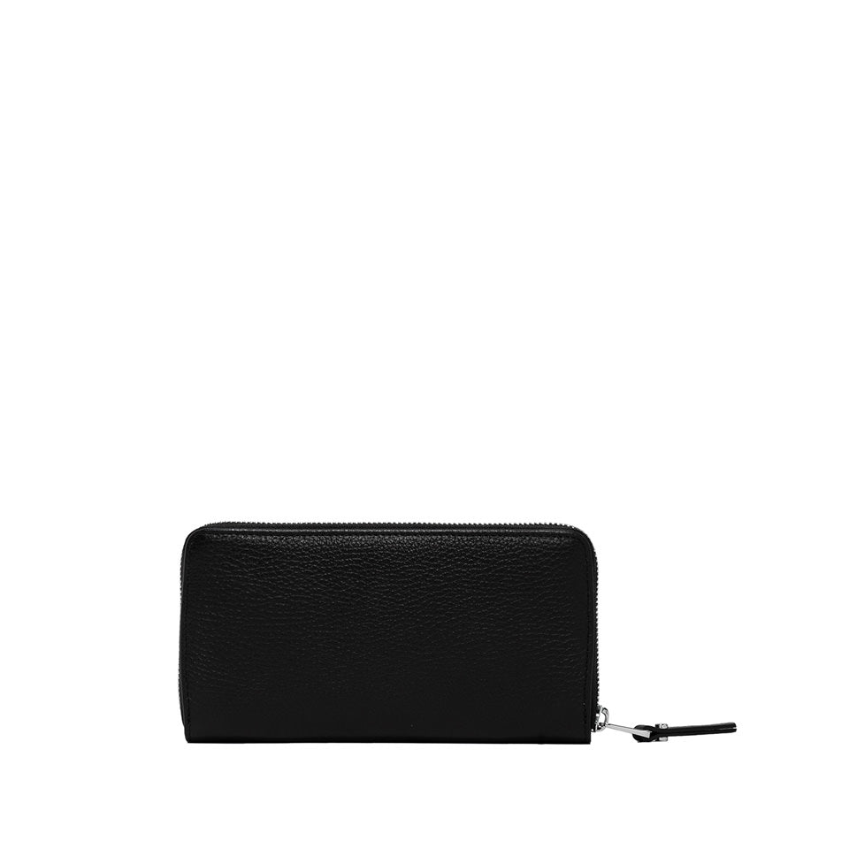 Portafoglio Compatto Gianni Chiarini Wallets Grain in pelle grana Nero TU | Giò Fashion