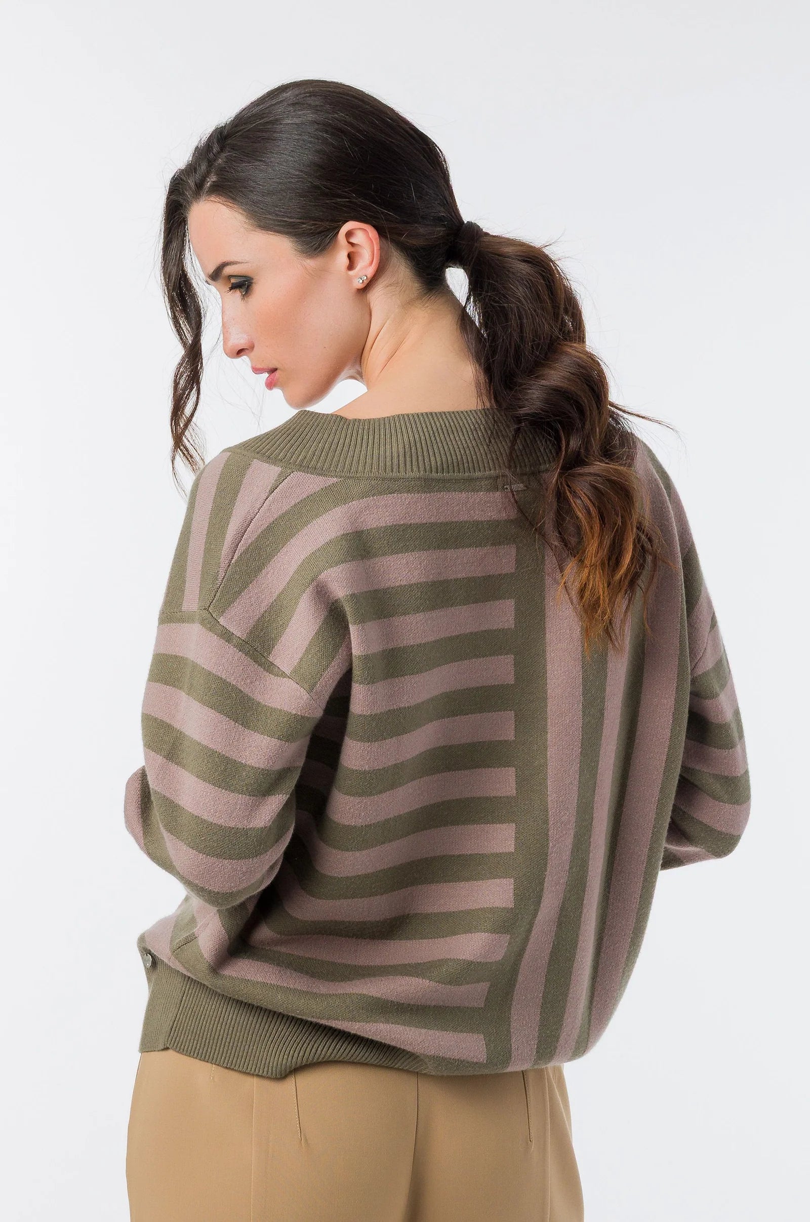 Maglione Donna Anekke a Righe in Maglia dal Design Casual Chic