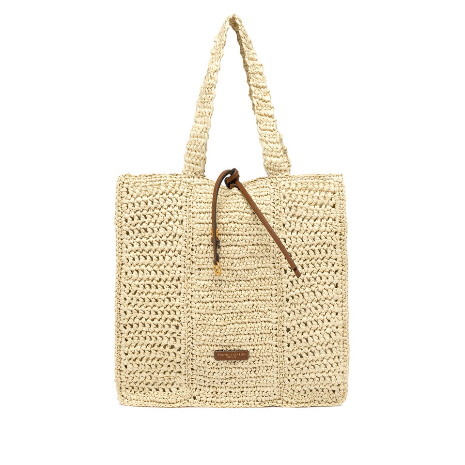 Borsa Shopper Gianni Chiarini Nefeli in crochet extra large