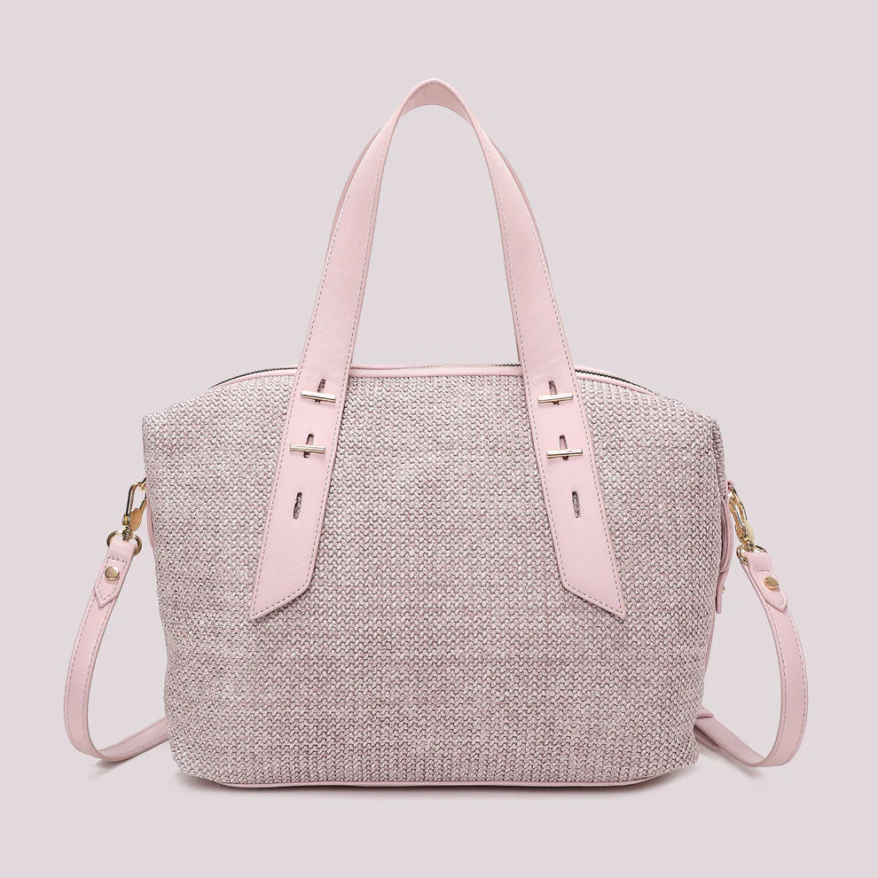 Borsa Bauletto Mimi Mua Paglia Lilla TU | Giò Fashion