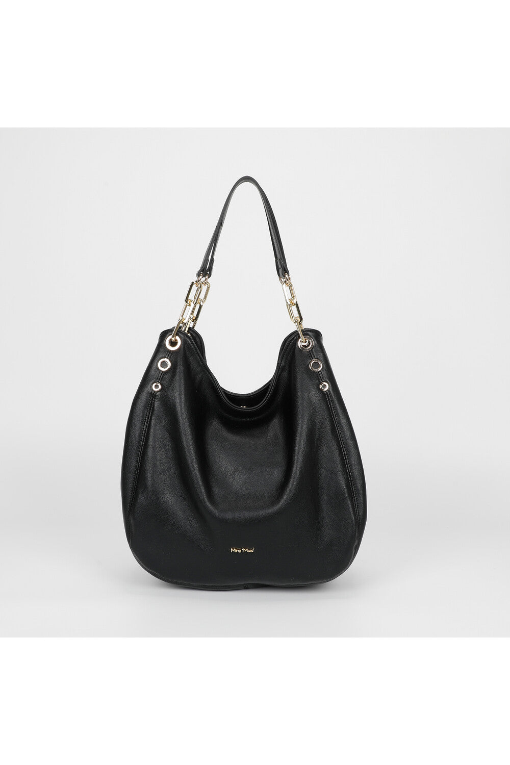 Borsa Mimi Mua a spalla con catena NERO TU | Giò Fashion