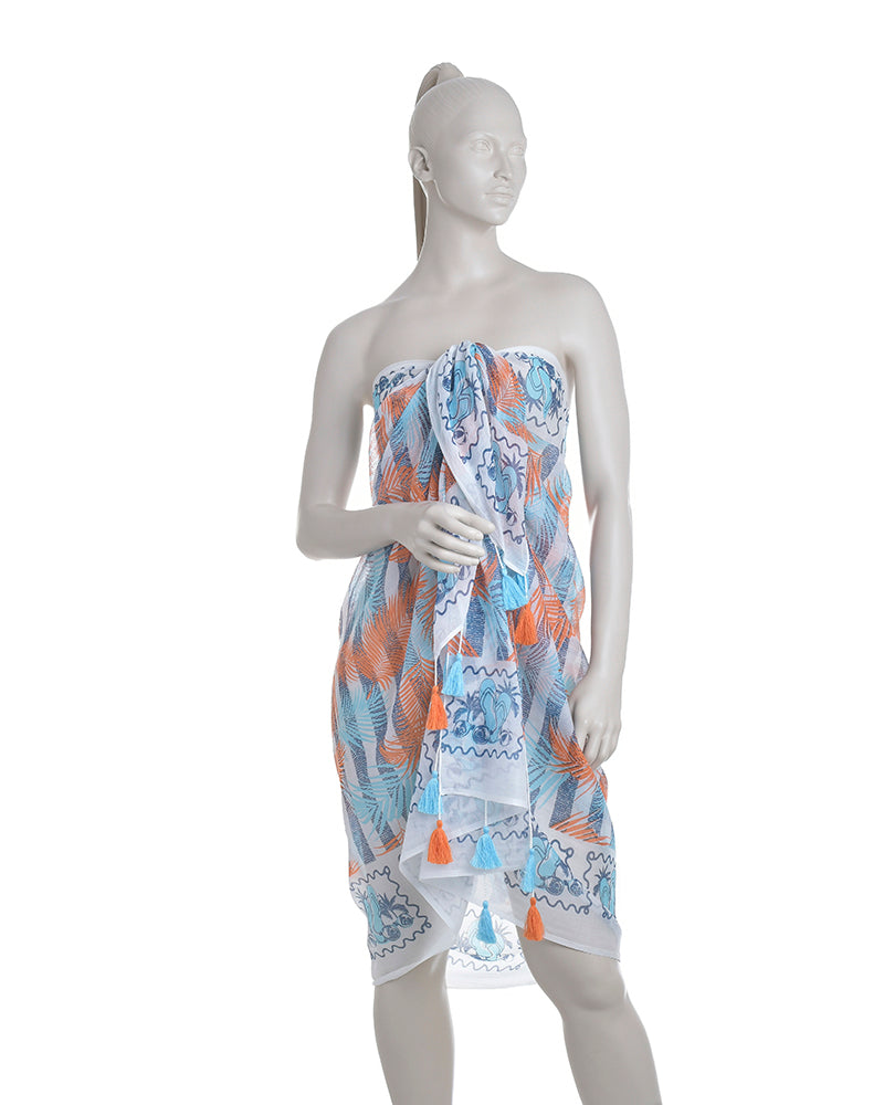Ble Resort Collection Pareo con Foglie