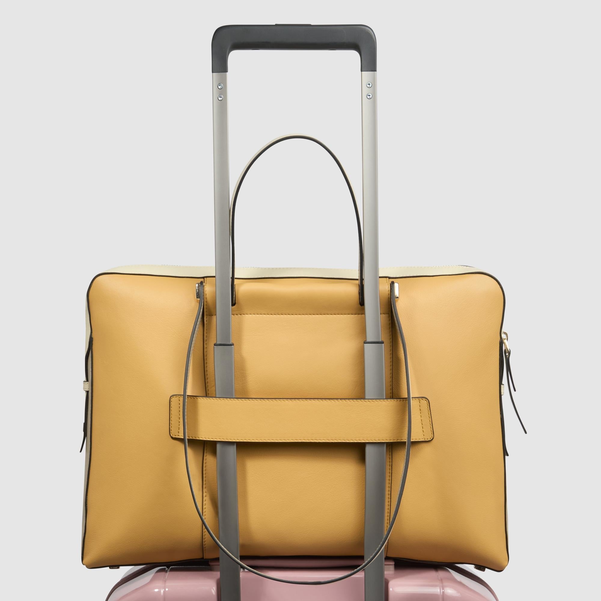 Cartella Piquadro 2 Manici porta Computer in Pelle