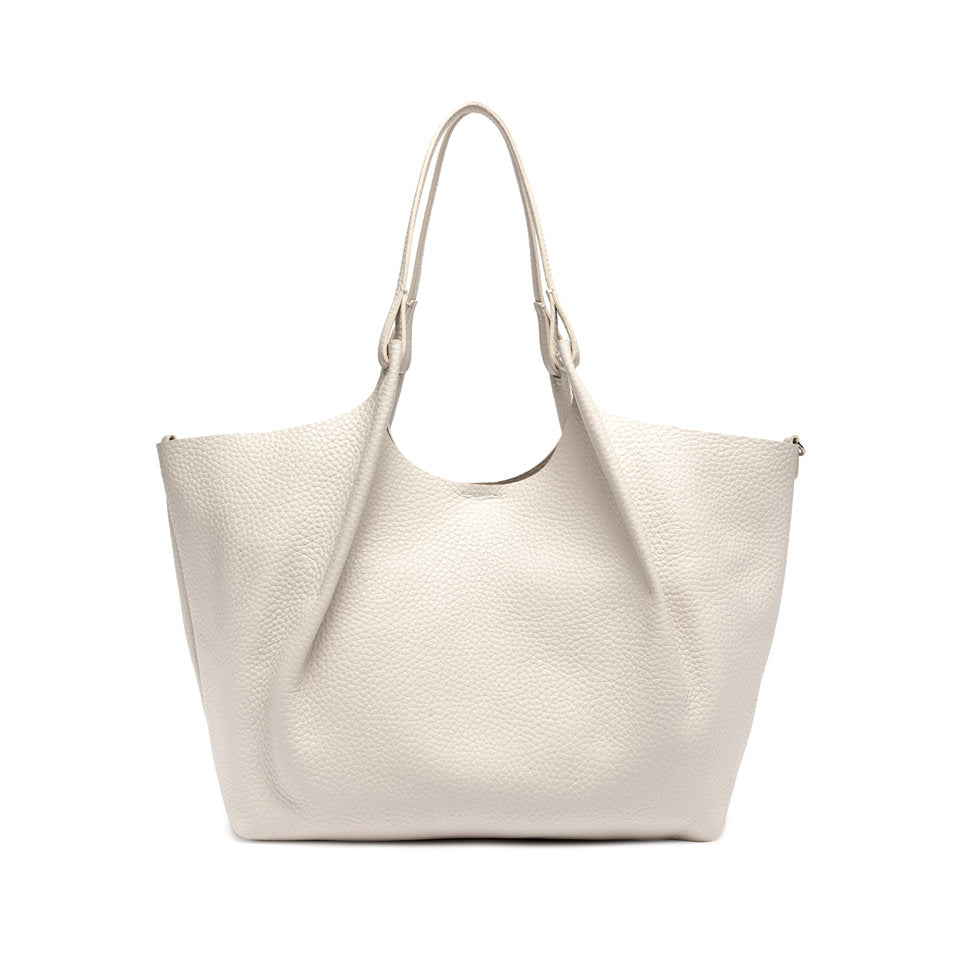 Borsa a Spalla Gianni Chiarini Dua in pelle metallizzata Sabbia TU | Giò Fashion