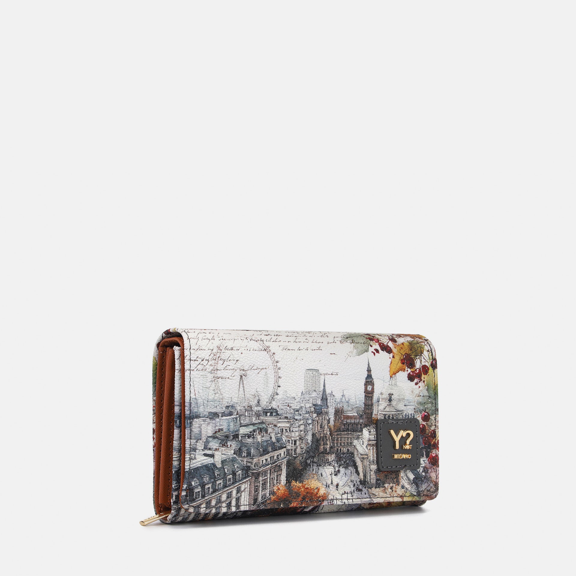 Ynot? Yes Bag Portafoglio Donna Compatto in Ecopelle con Zip
