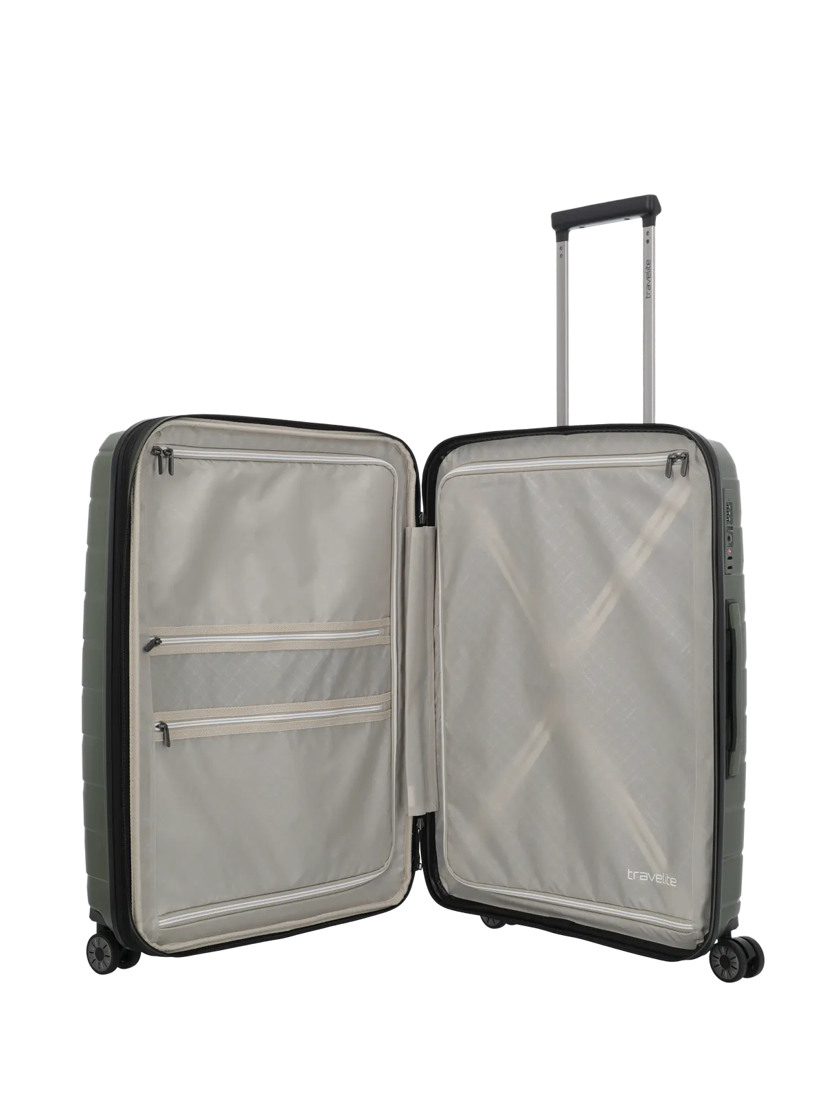 Valigia bagaglio a mano Travelite Air Base S con TSA e ruote doppie Verde TU | Giò Fashion