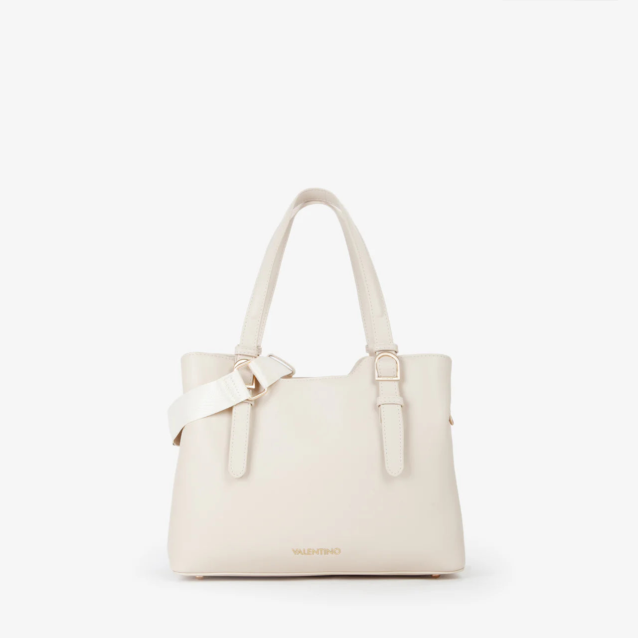 Valentino borsa a mano elegante con tracolla regolabile Avorio TU | Giò Fashion