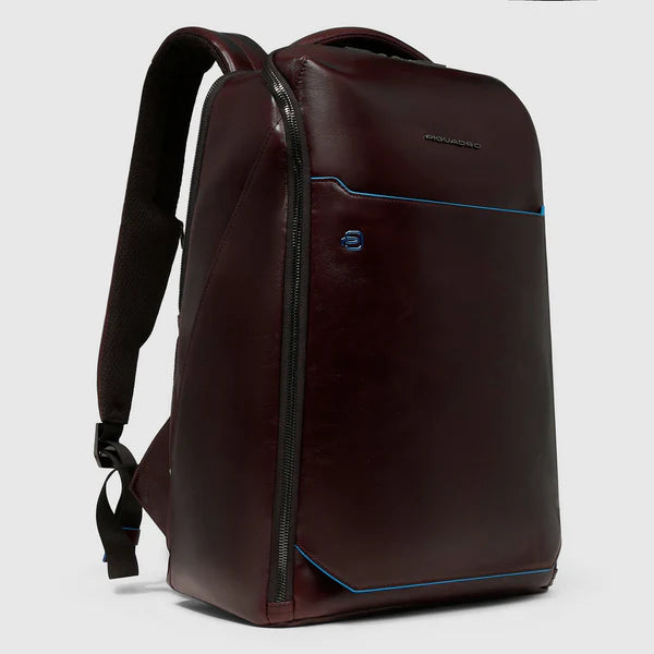 Zaino porta PC 15,6 Piquadro in pelle con sistema di sicurezza e doppio comparto MOGANO TU | Giò Fashion
