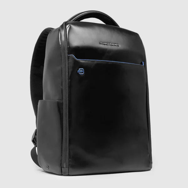Zaino Piquadro in pelle porta PC e tablet con scomparti organizzati