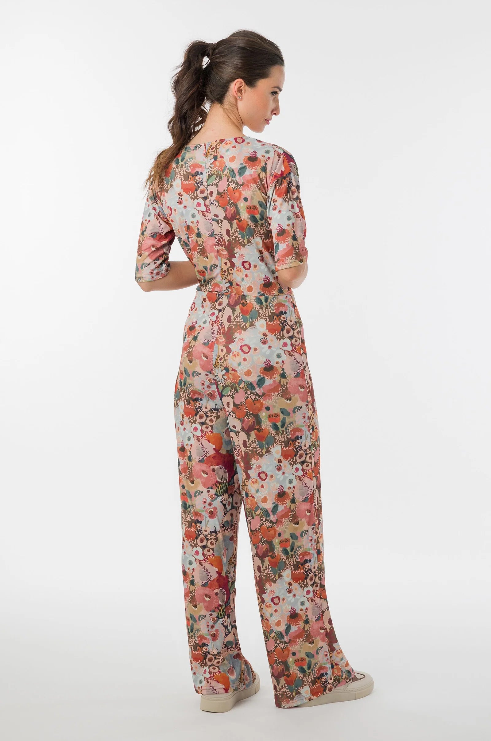 Tuta Donna Anekke Blossom con Fantasia Artistica e Fiocco