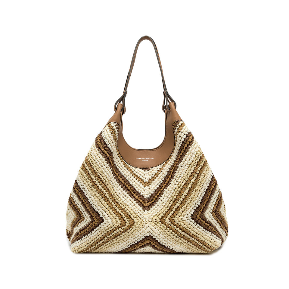 Gianni Chiarini borsa shopper estiva a spalla intrecciata capiente Cuoio TU | Giò Fashion