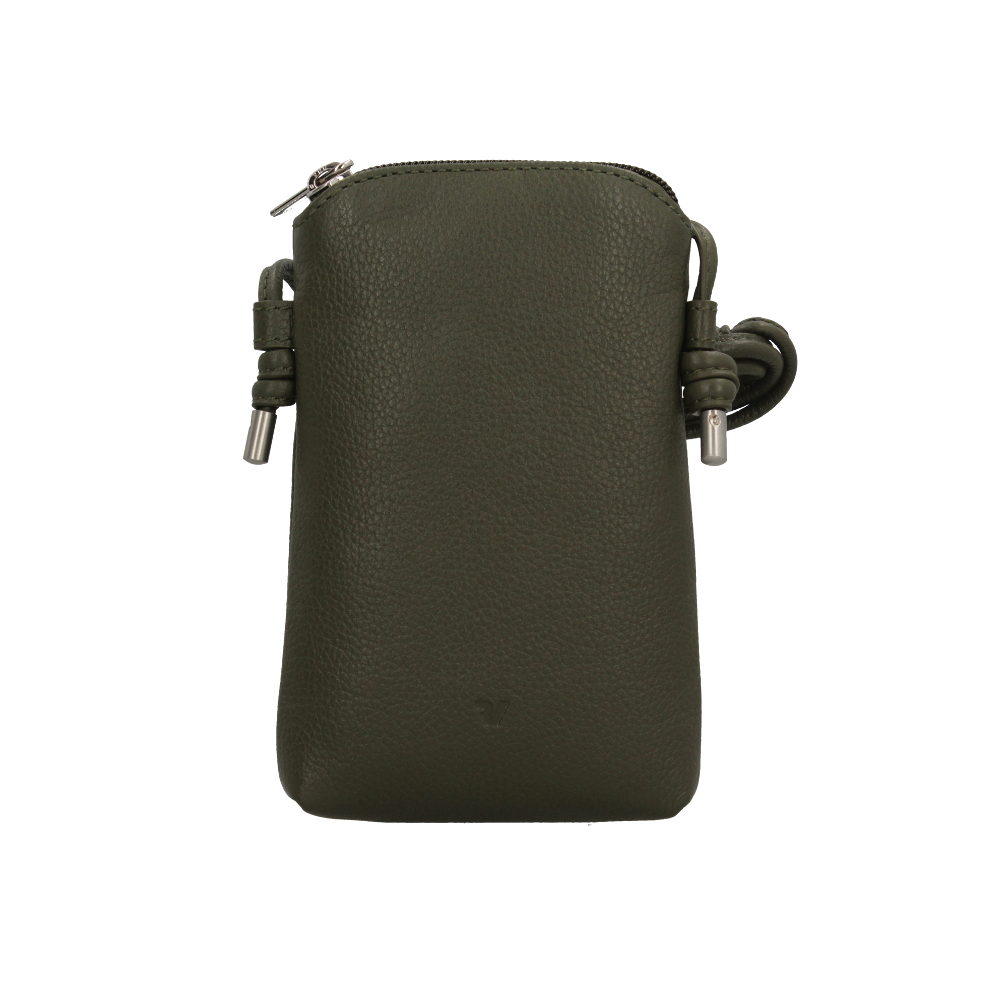 Tracolla Roncato compatta porta smartphone in pelle con laccio regolabile VERDE TU | Giò Fashion