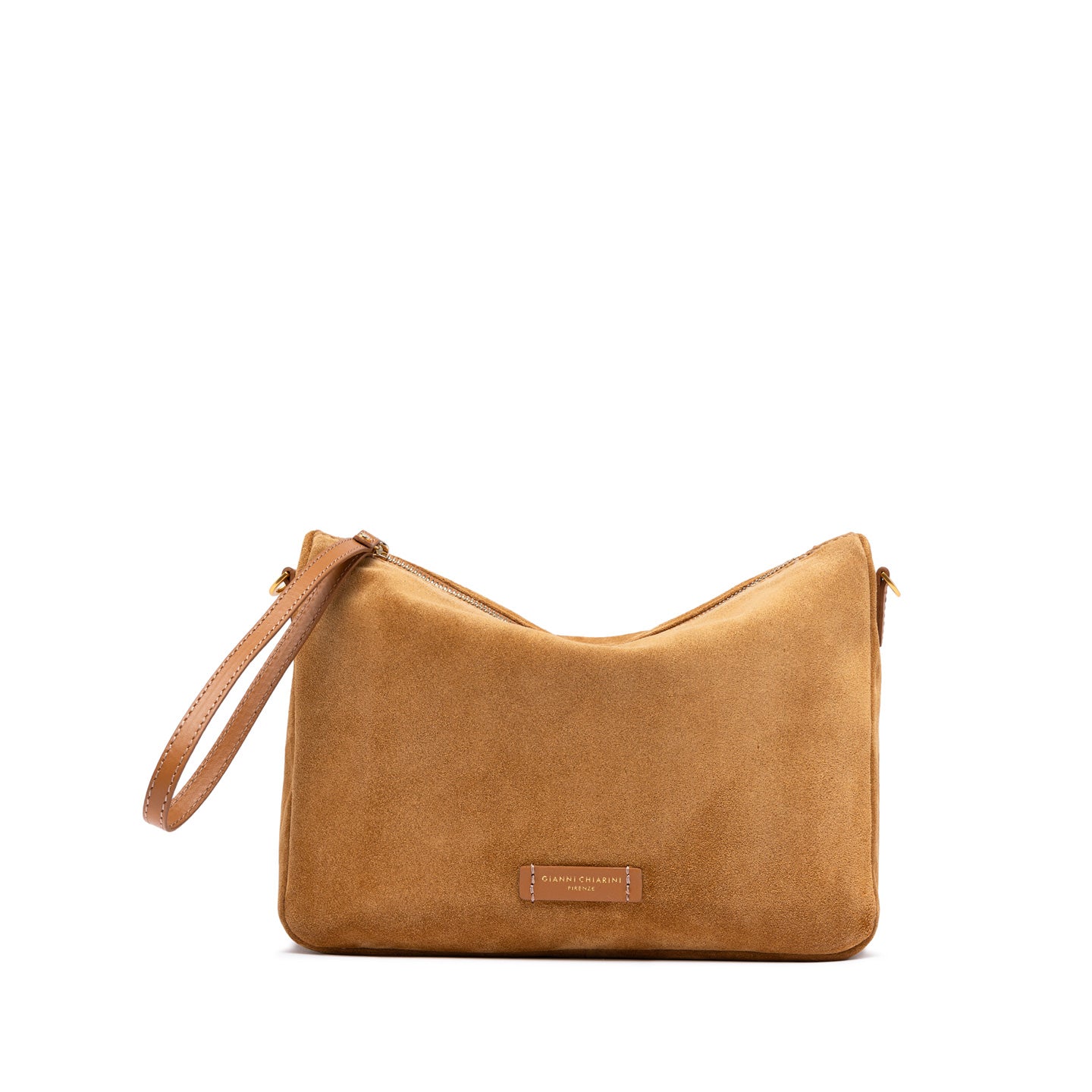 Gianni Chiarini Nora Pouch borsa in pelle scamosciata con tracolla removibile