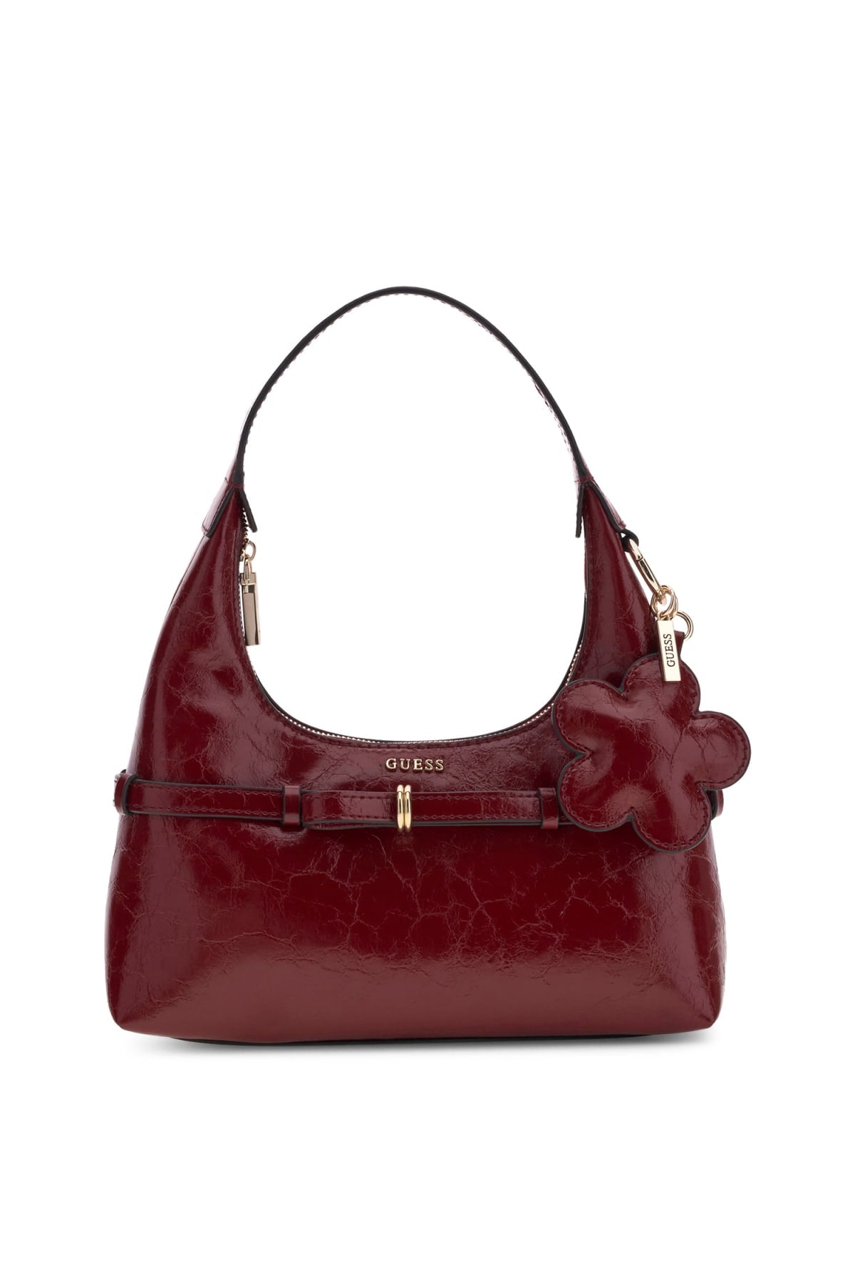 Guess Borsa Donna a Spalla con Charm Decorativo