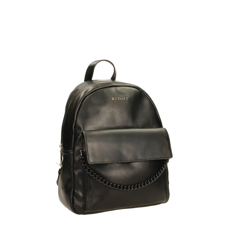 Zaino Vivienne D donna minimal design moderno capiente elegante Nero TU | Giò Fashion