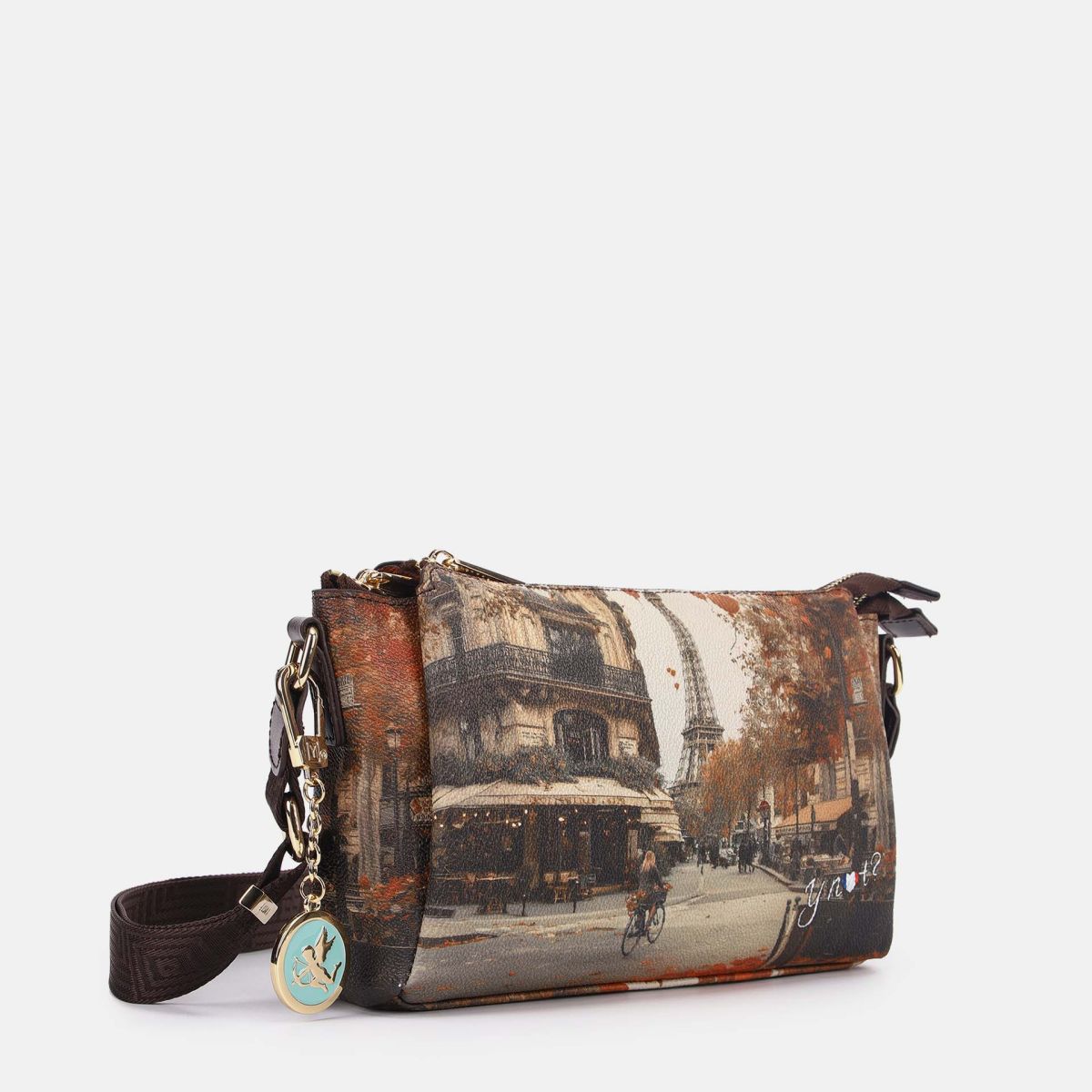 Ynot? Yes Bag Borsa a Spalla Donna con 3 Scomparti