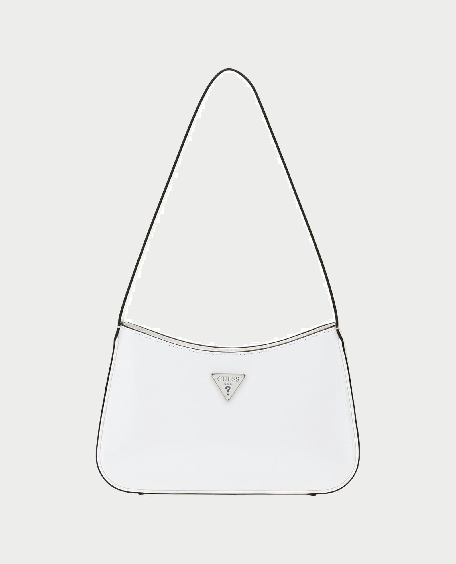 Borsa a spalla lucida Guess Bianco TU | Giò Fashion