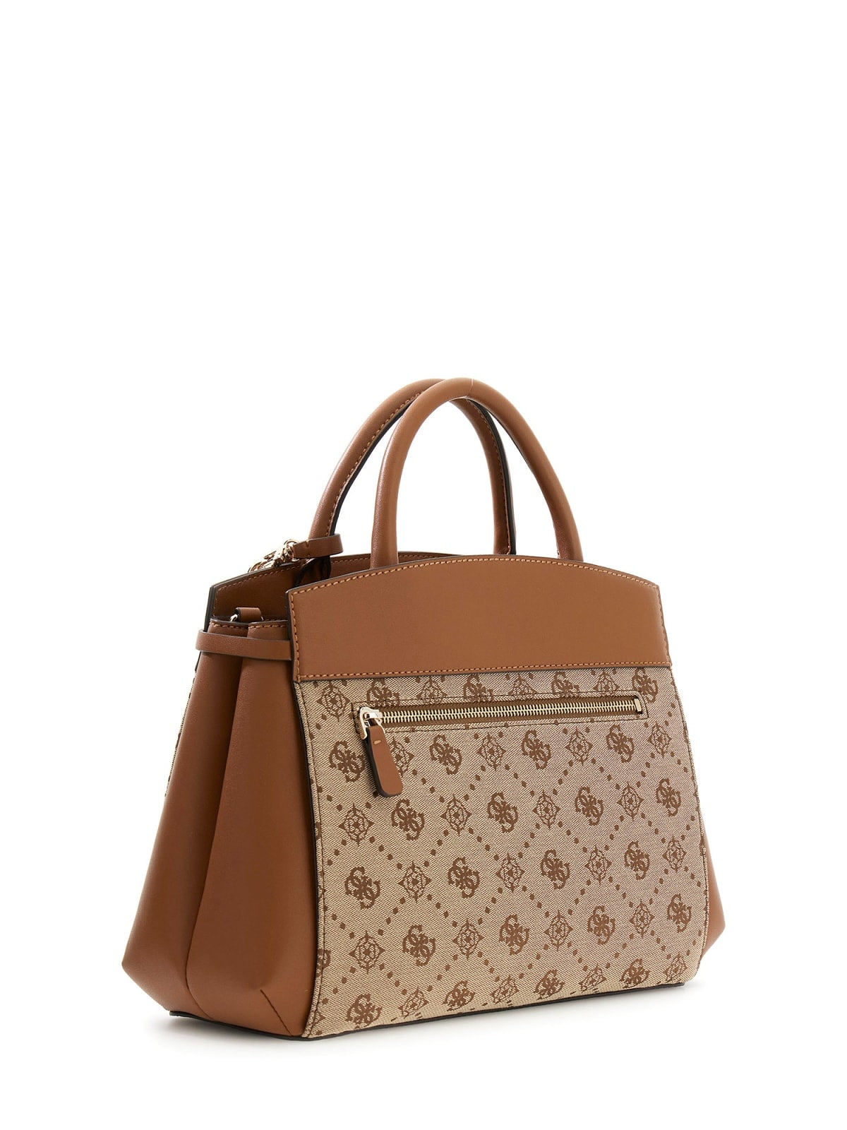 Portafoglio Guess donna con stampa logo all over e dettagli metallici