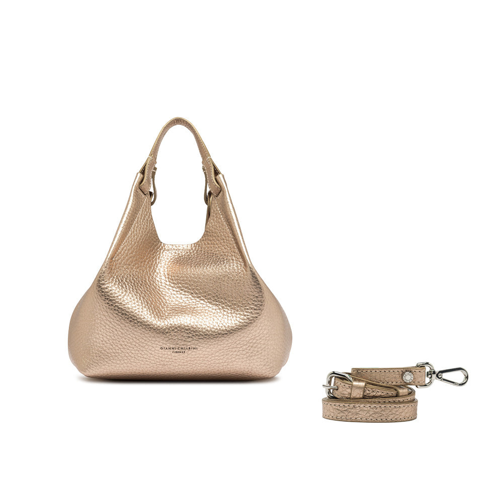 Borsa a Tracolla Gianni Chiarini Dua in pelle metallizzata BRONZE TU | Giò Fashion