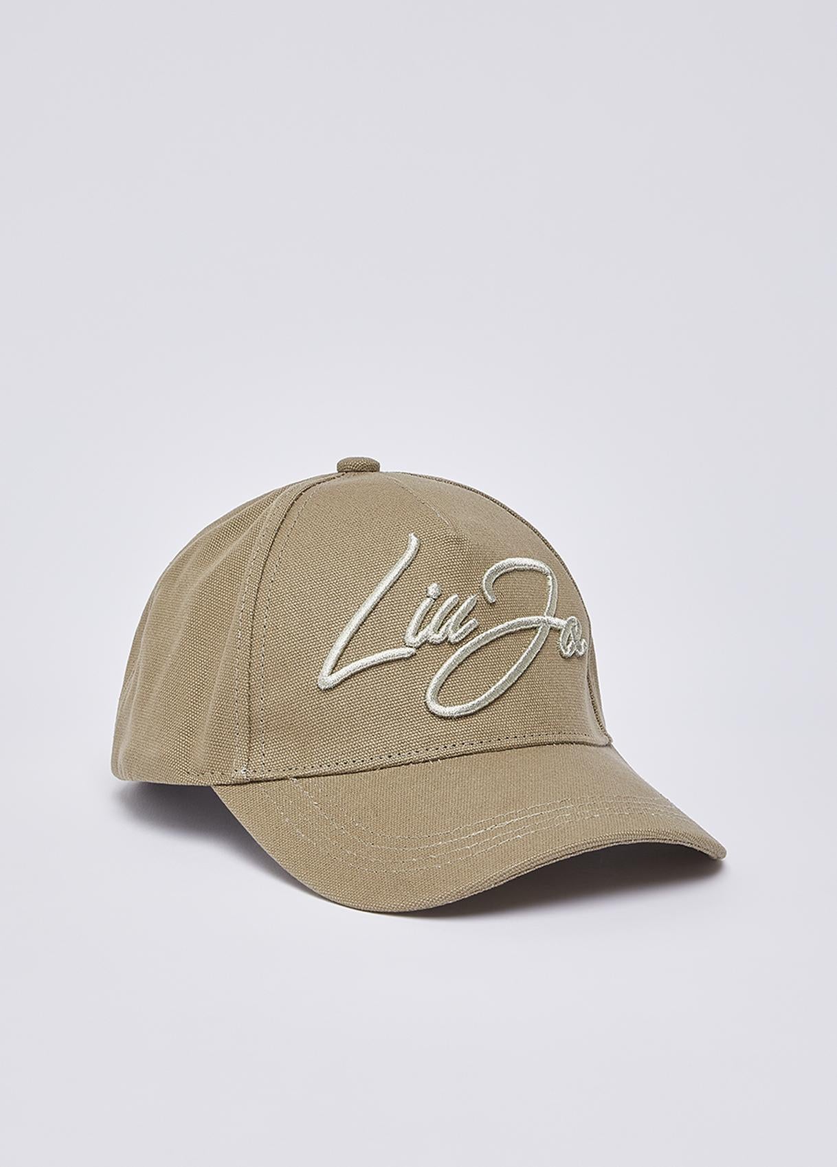 Cappello con visiera Liu Jo donna con logo ricamato Mud TU | Giò Fashion