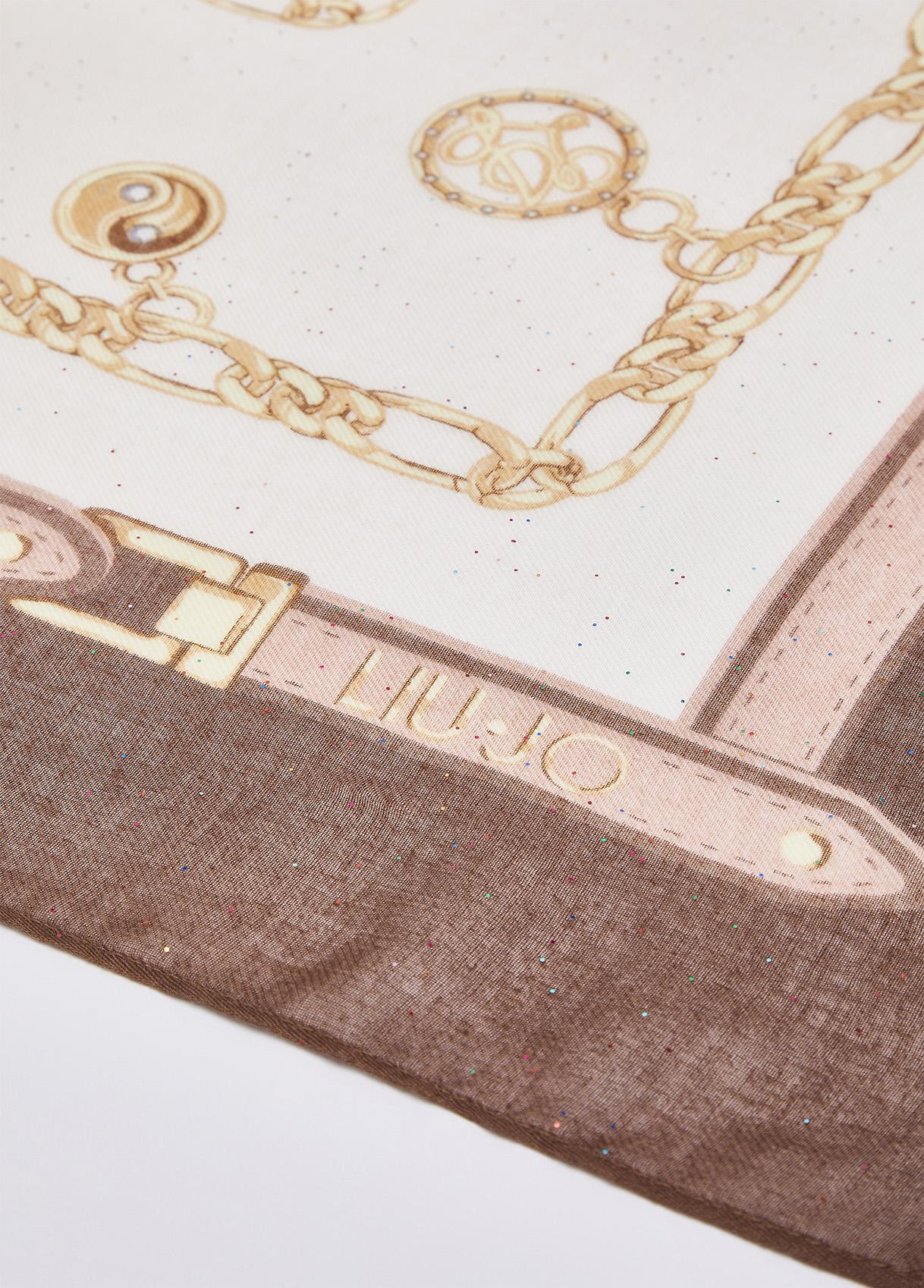 Liu Jo Foulard Grande Donna con Stampa Charms 120x120