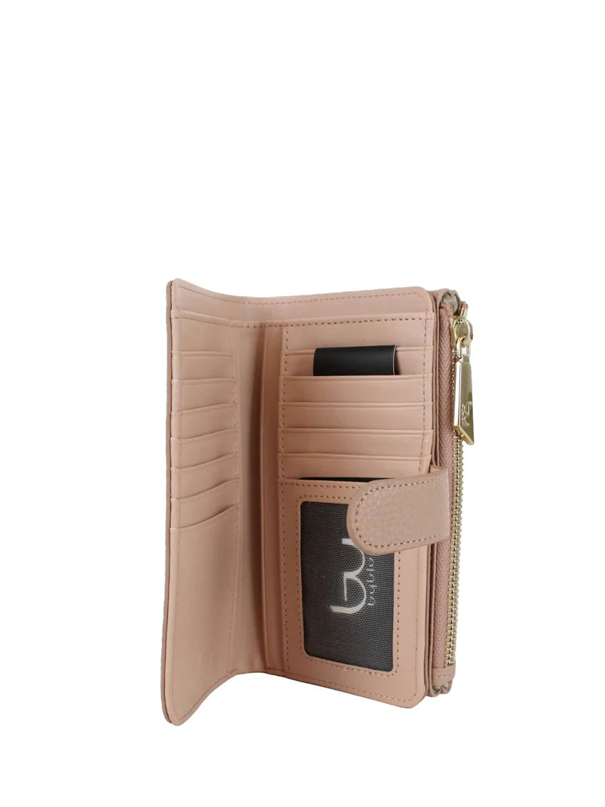 By Byblos portafoglio con chiusura a bottone e zip Rosa TU | Giò Fashion