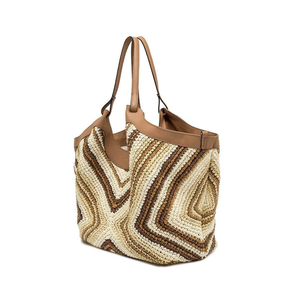 Gianni Chiarini borsa shopper estiva a spalla intrecciata capiente Cuoio TU | Giò Fashion