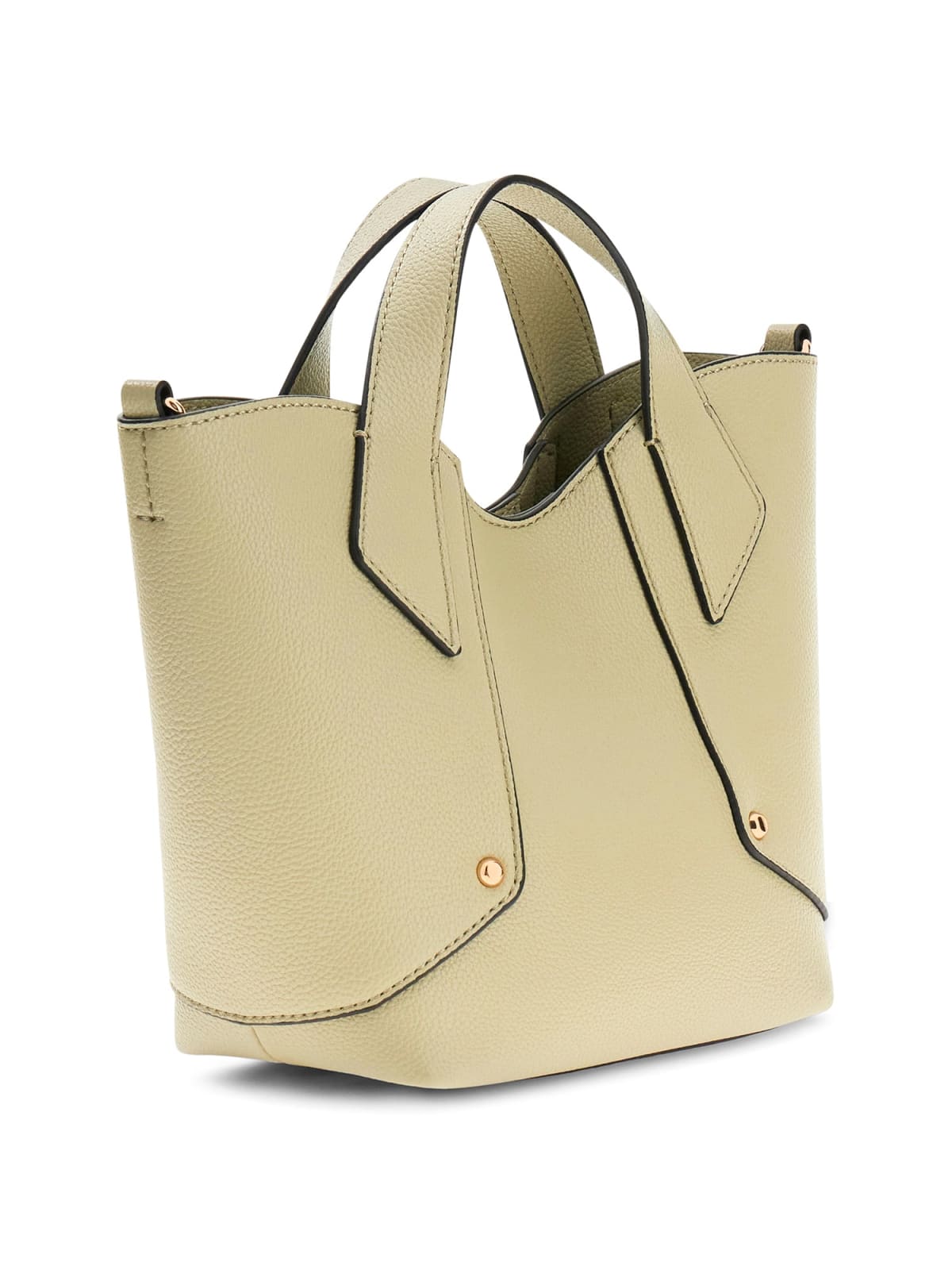 Borsa a mano Guess donna strutturata con doppi manici e logo SALVIA TU | Giò Fashion