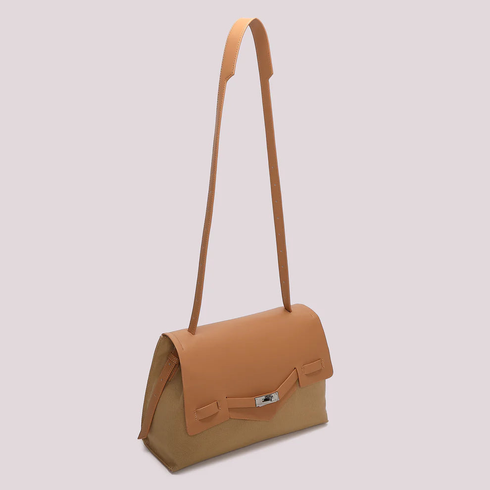 Mimi Mua borsa a spalla con patta e chiusura metallica