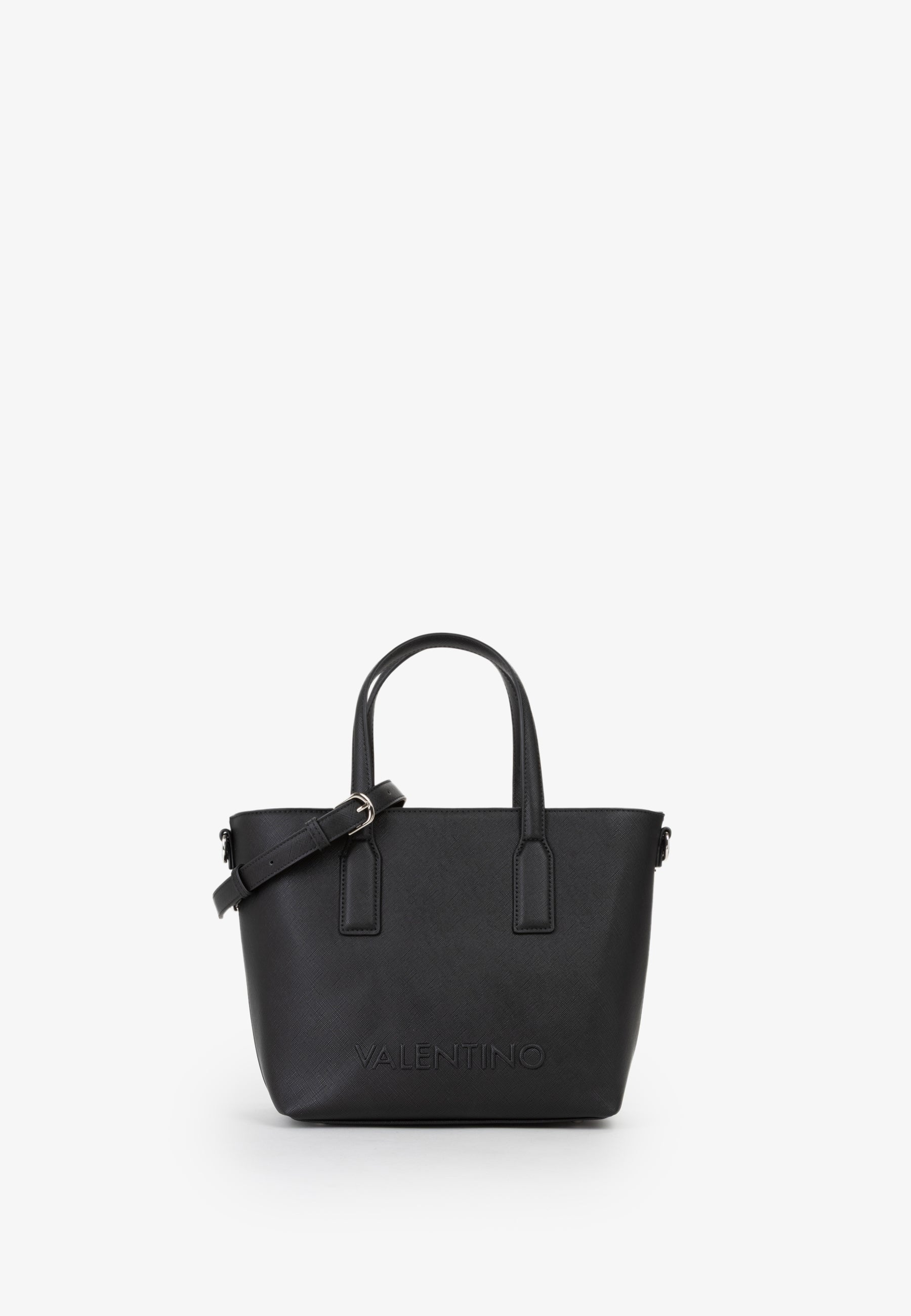 Borsa a mano donna Mario Valentino compatta con tracolla regolabile e design essenziale Nero TU | Giò Fashion