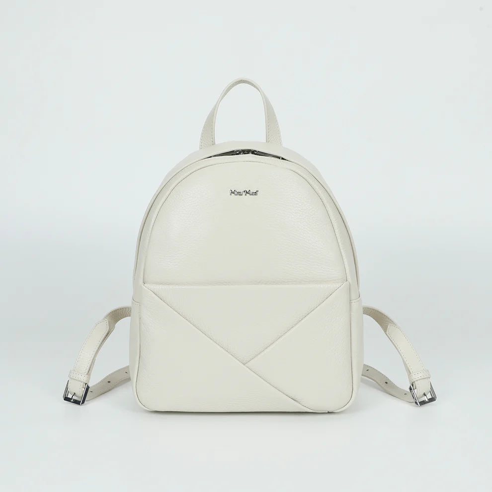 Zaino Mimi Mua in ecopelle dallo stile minimal Bianco TU | Giò Fashion