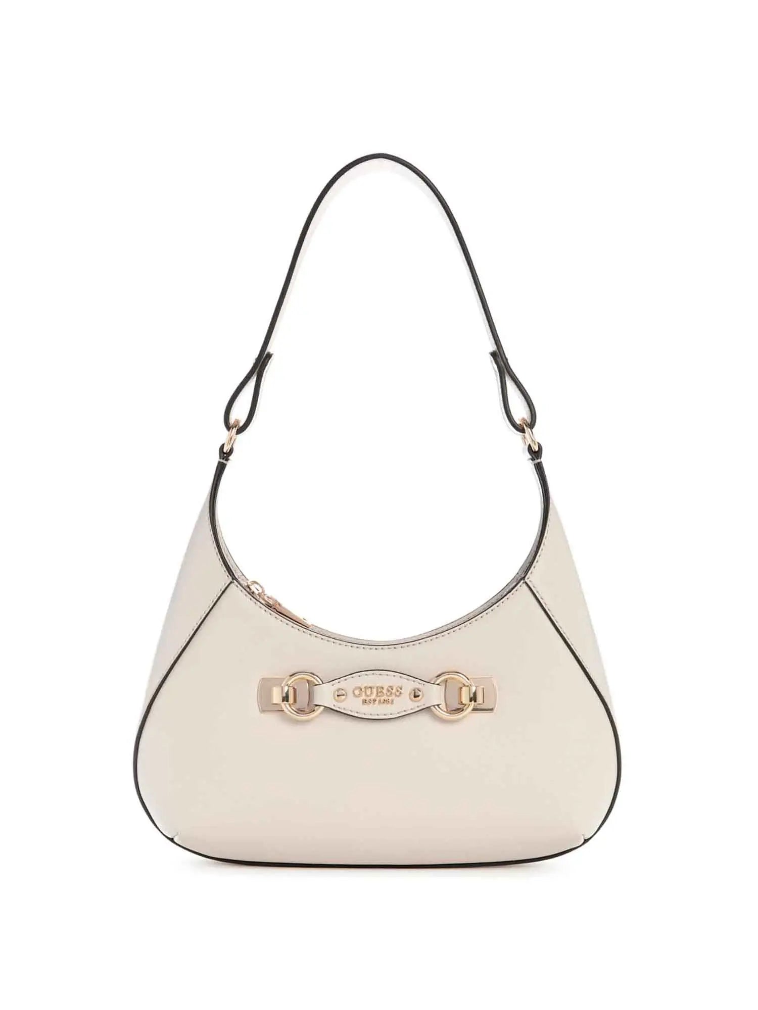 Borsa Guess a spalla da donna con dettagli metallici Bianco TU | Giò Fashion