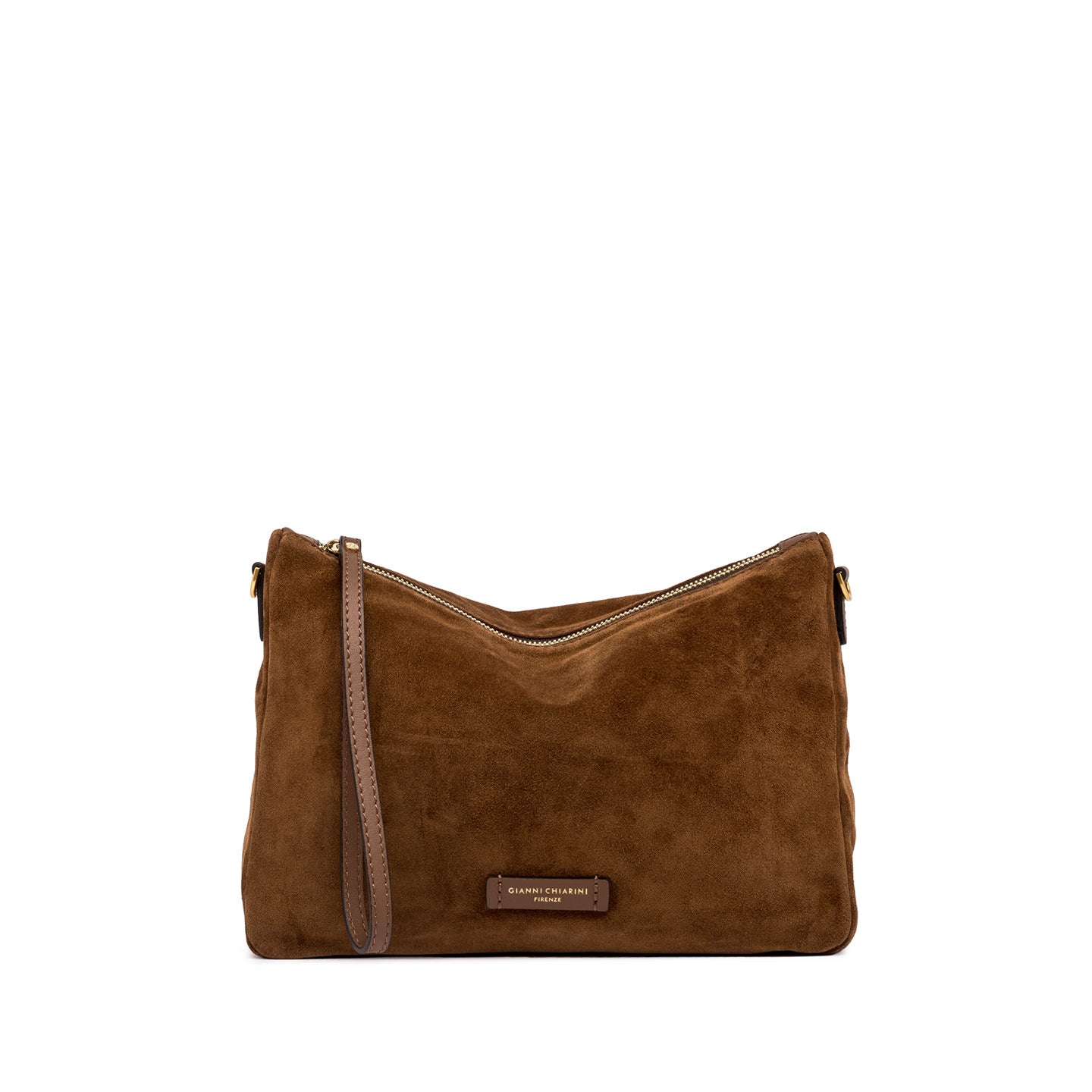 Gianni Chiarini Nora Pouch borsa in pelle scamosciata con tracolla removibile COGNAC TU | Giò Fashion