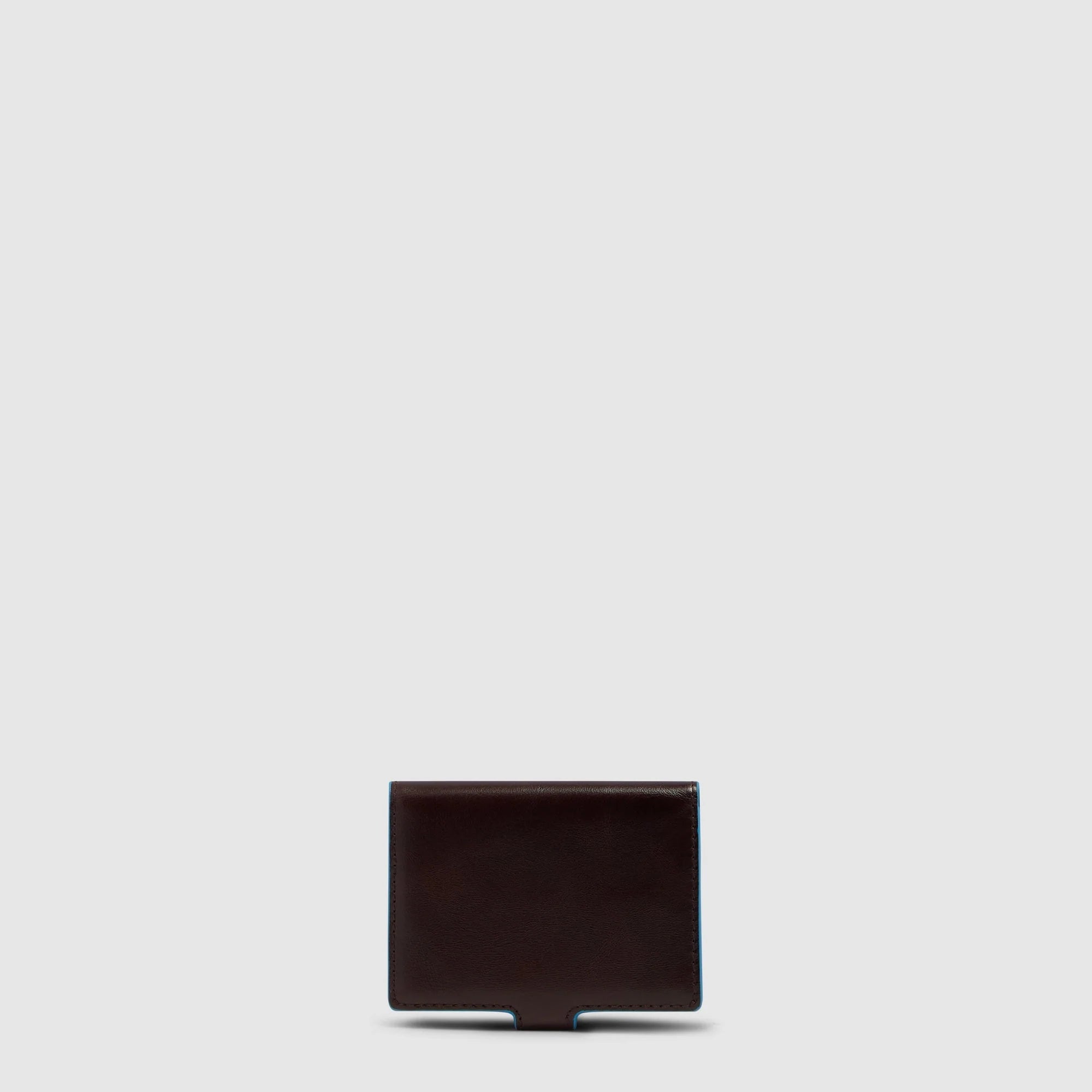 Piquadro Portafoglio Modulare MagSafe in Pelle Blue Square Blu Notte