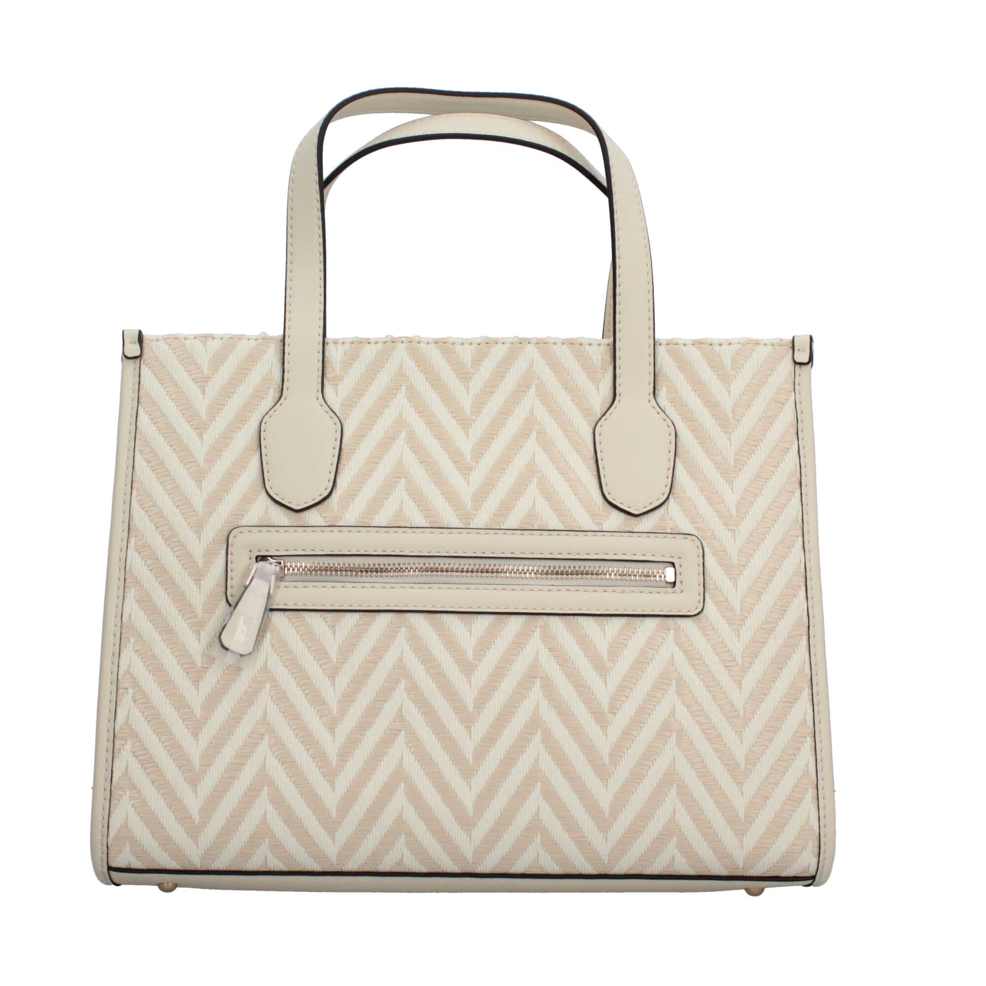 Borsa a Mano Guess con Motivo Chevron e Logo