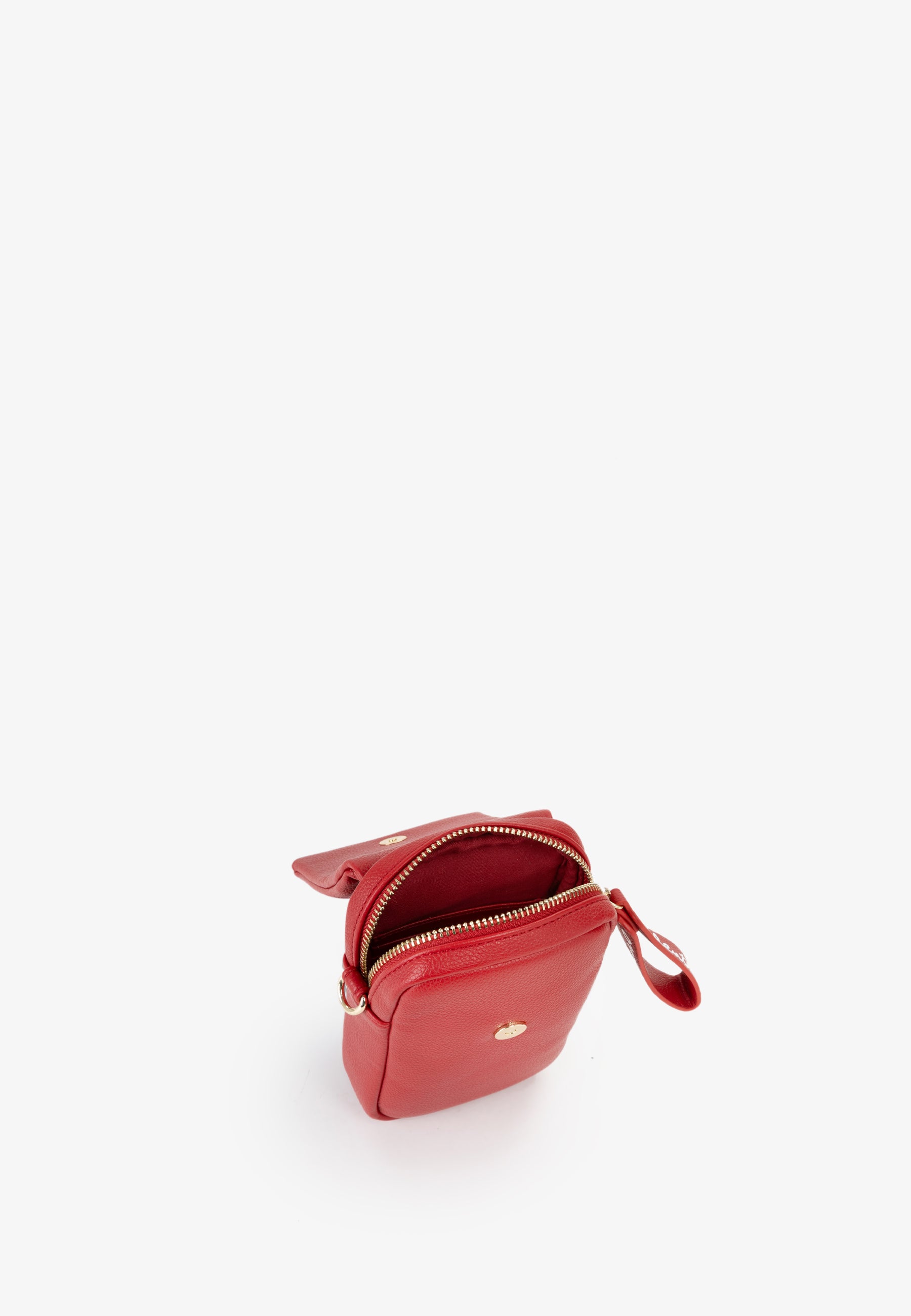 Mini borsa tracolla donna Mario Valentino con patta e logo frontale Rosso TU | Giò Fashion