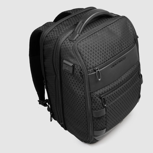 Zaino Piquadro espandibile porta PC e tablet con organizer interno Nero TU | Giò Fashion