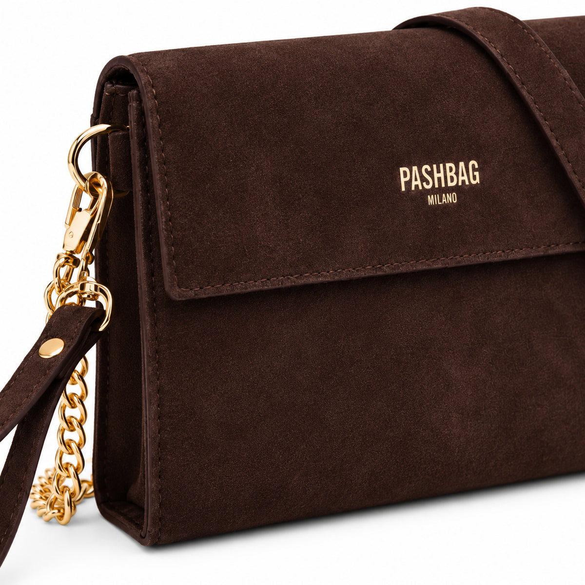 PashBag Mini Borsa a Tracolla Effetto Suede