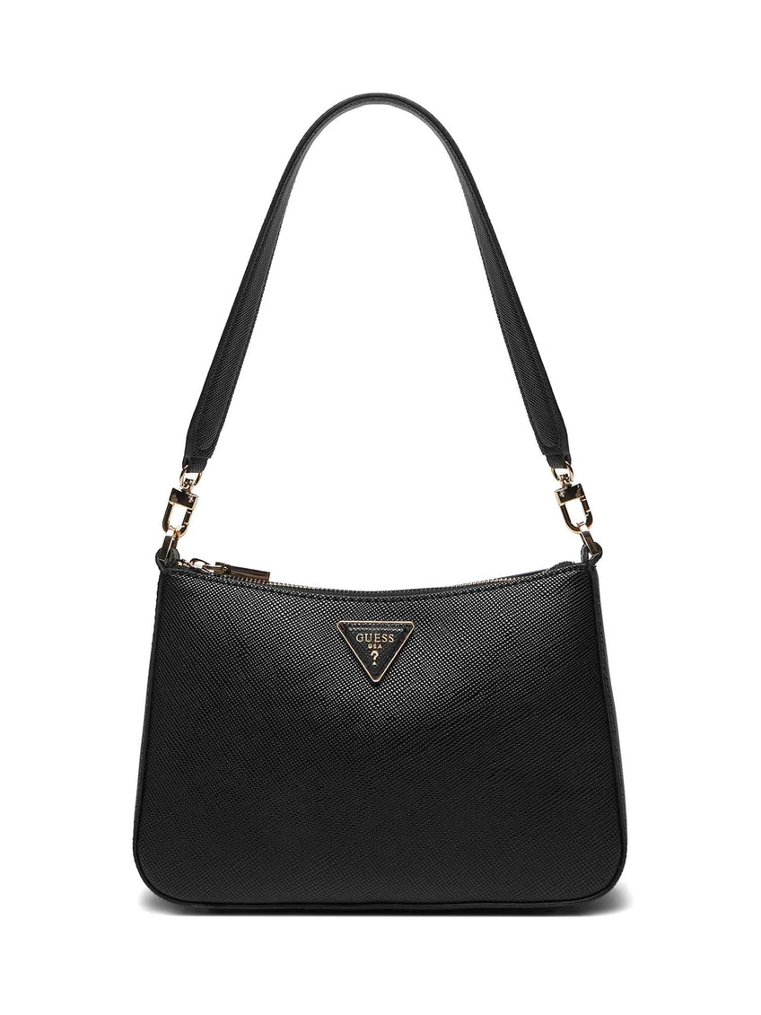 Borsa a spalla Guess elegante con design raffinato Nero TU | Giò Fashion