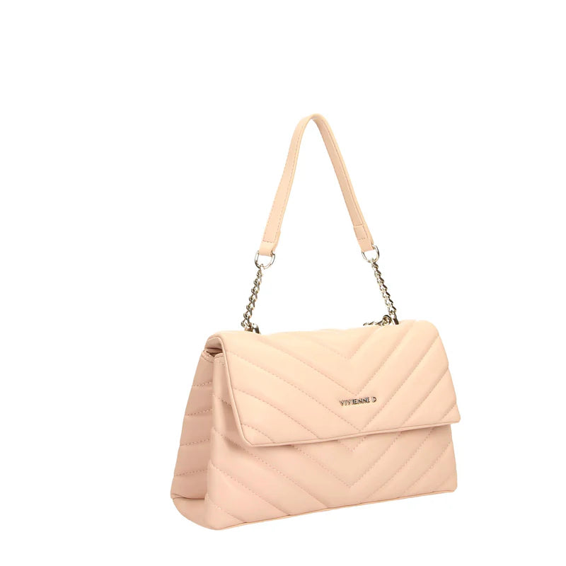 Borsa Vivienne D donna a spalla con catena design elegante moderno Rosa TU | Giò Fashion