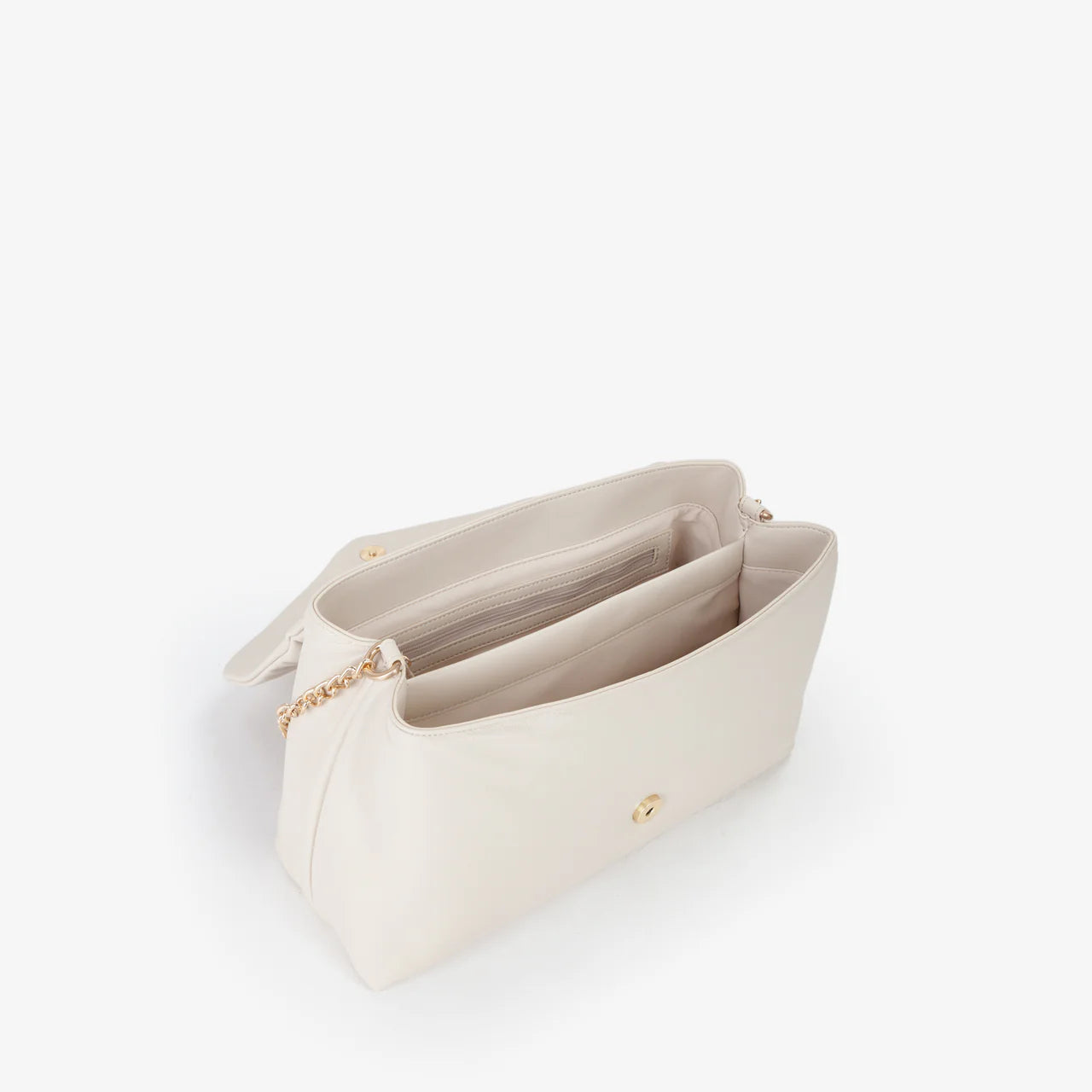 Valentino borsa a tracolla donna con patta e dettaglio V Avorio TU | Giò Fashion