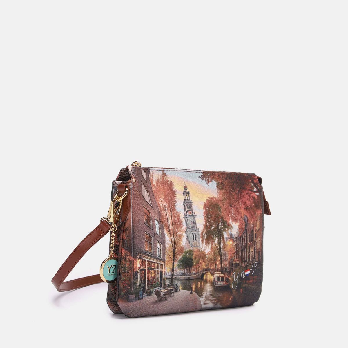 Ynot? Yes Bag Borsa a Tracolla Donna con Due Scomparti