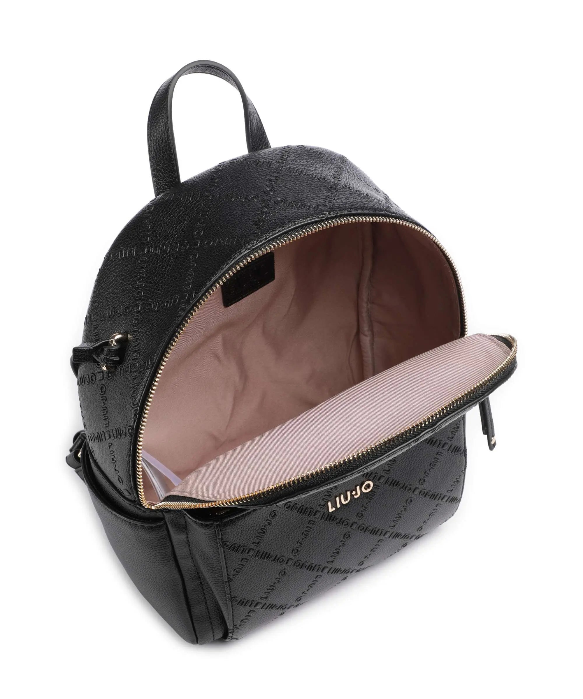 Zaino Liu Jo compatto con logo in rilievo e tasche laterali