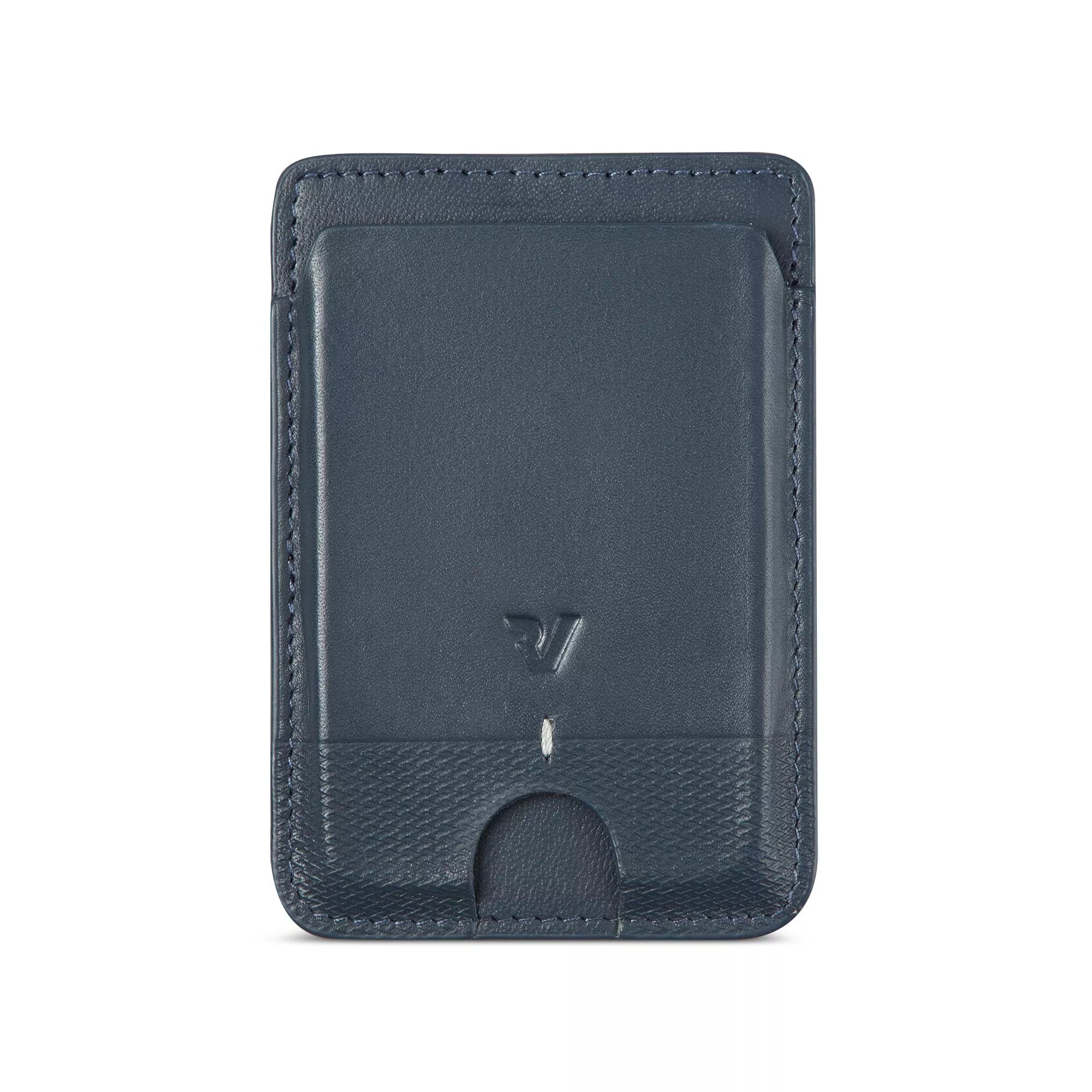 Roncato portacarte uomo in pelle sottile con protezione RFID BLU TU | Giò Fashion