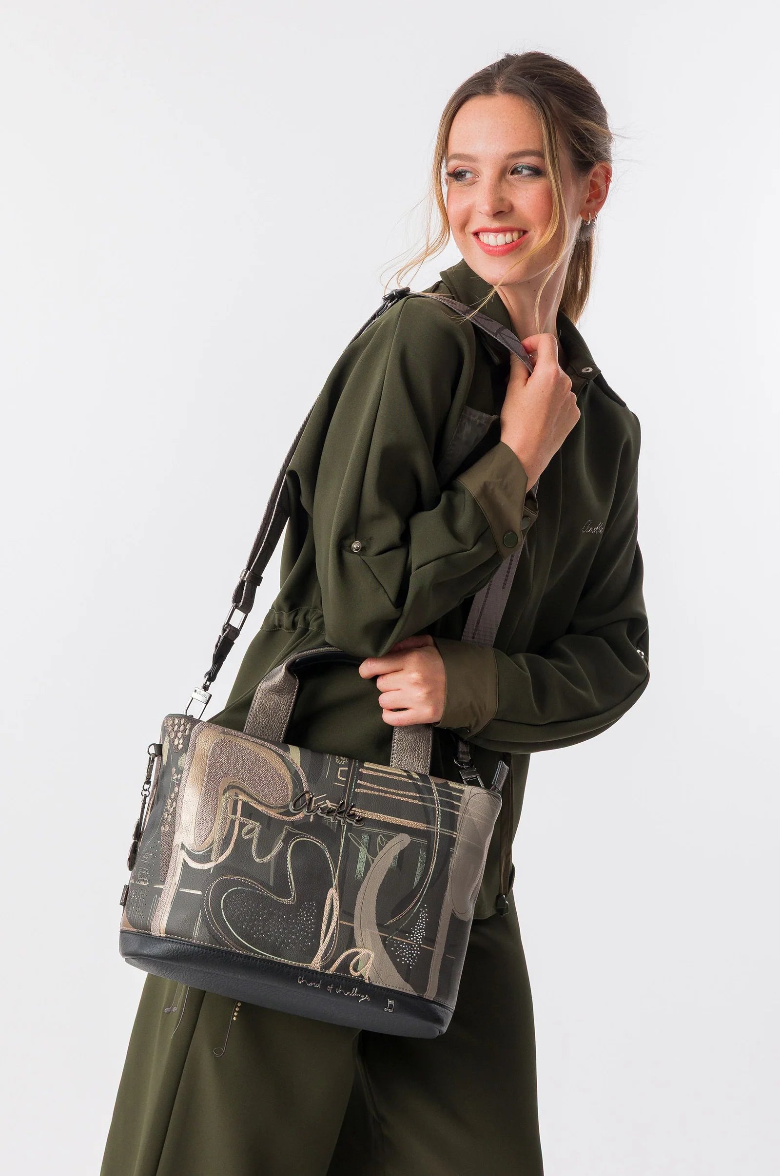 Borsa Donna Anekke con Manici Corti e Tracolla