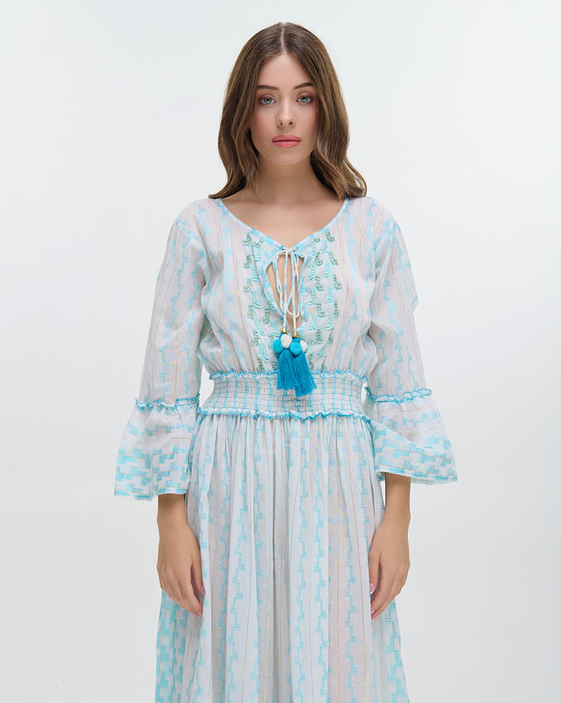 Ble Resort Collection Abito Lungo a Maniche 3/4