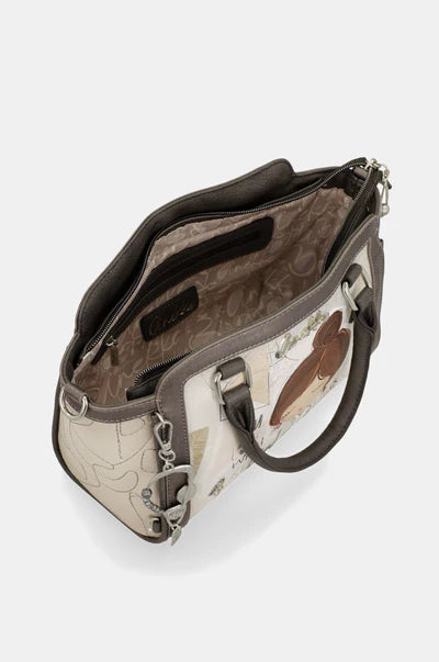 Borsa a mano donna Anekke con tracolla regolabile e chiusura zip Grigio TU | Giò Fashion
